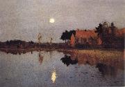 Levitan, Isaak Eventide-Moon oil painting picture wholesale